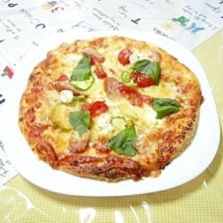 食育　夏休みに子供と作るピザ